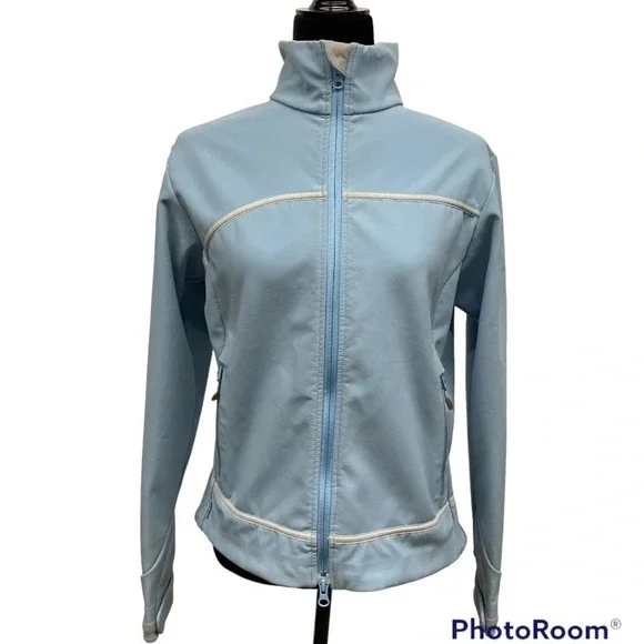 Columbia Titanium Softshell Omni Shield Light Blue Shell Jacket - Picture 1 of 13
